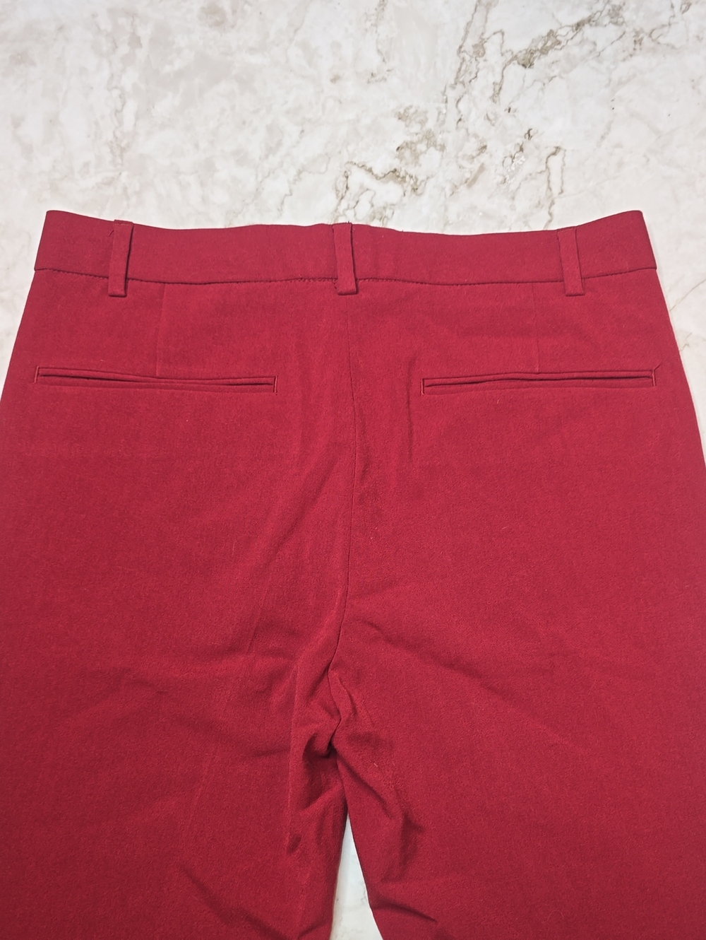 Asos Design Men's Dress Pants, Dark Red - Picture 4 of 5